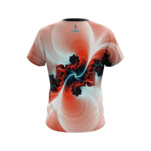 Plain Peach Motion Vortex CoolWick Bowling Jersey - Image 2
