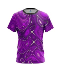 Plain Psychedelic Purple Flow CoolWick Bowling Jersey