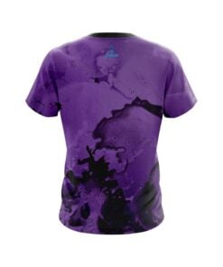 Alternative view of Plain Purple Graffiti Grunge CoolWick Bowling Jersey