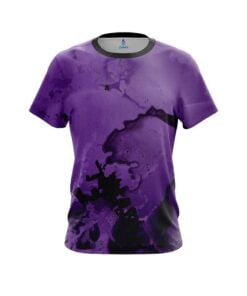 Plain Purple Graffiti Grunge CoolWick Bowling Jersey