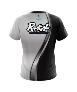 Alternative view of Radical Black And Silver Helix CoolWick Bowling Jersey
