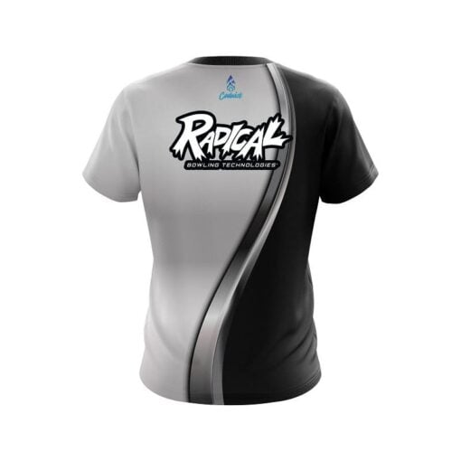 Radical Black And Silver Helix CoolWick Bowling Jersey - Image 2