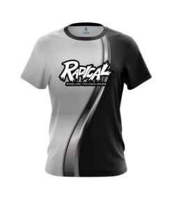 Radical Black And Silver Helix CoolWick Bowling Jersey
