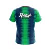 Radical Blue And Green Tie Dye CoolWick Bowling Jersey - Image 2