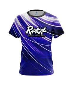 Radical Deep Blue Stripes CoolWick Bowling Jersey