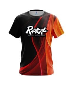 Radical Deep Orange Curve CoolWick Bowling Jersey
