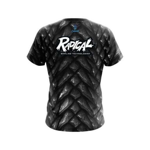 Radical Black Dragon Scales CoolWick Bowling Jersey - Image 2