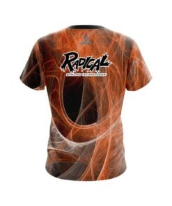Alternative view of Radical Energy Swirls Orange CoolWick Bowling Jersey