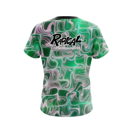 Radical Green Exotic Motion CoolWick Bowling Jersey - Image 2