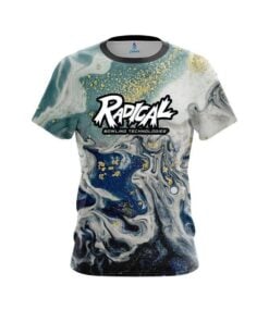Radical Marbleized Ripple Pattern CoolWick Bowling Jersey