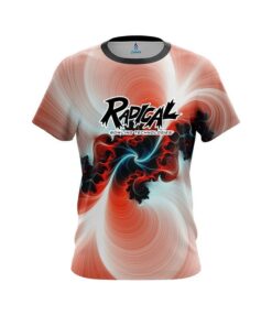 Radical Peach Motion Vortex CoolWick Bowling Jersey