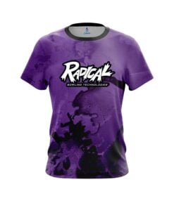 Radical Purple Graffiti Grunge CoolWick Bowling Jersey