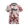 Radical Red Paint Splash CoolWick Bowling Jersey