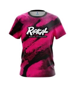 Radical Solid Pink Grunge CoolWick Bowling Jersey