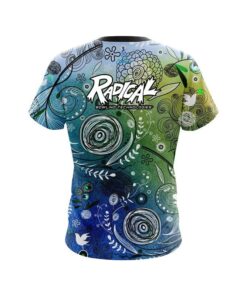 Alternative view of Radical Watercolor Floral Art CoolWick Bowling Jersey