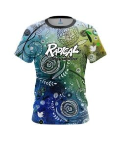 Radical Watercolor Floral Art CoolWick Bowling Jersey