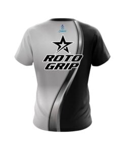 Alternative view of Roto Grip Black And Silver Helix CoolWick Bowling Jersey