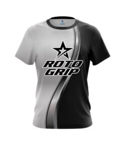Roto Grip Black And Silver Helix CoolWick Bowling Jersey