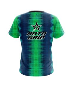 Alternative view of Roto Grip Blue And Green Tie Dye CoolWick Bowling Jersey