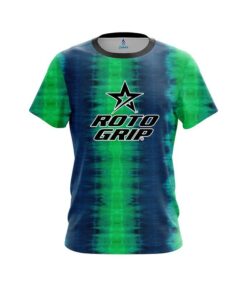 Roto Grip Blue And Green Tie Dye CoolWick Bowling Jersey