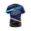 Roto Grip Blue Futuristic Rays CoolWick Bowling Jersey - Image 2