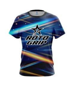 Roto Grip Blue Futuristic Rays CoolWick Bowling Jersey