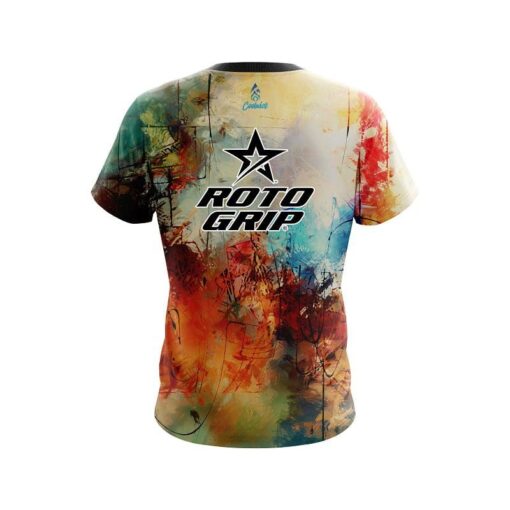 Roto Grip Colorful Painted Canvas Grunge CoolWick Bowling Jersey - Image 2