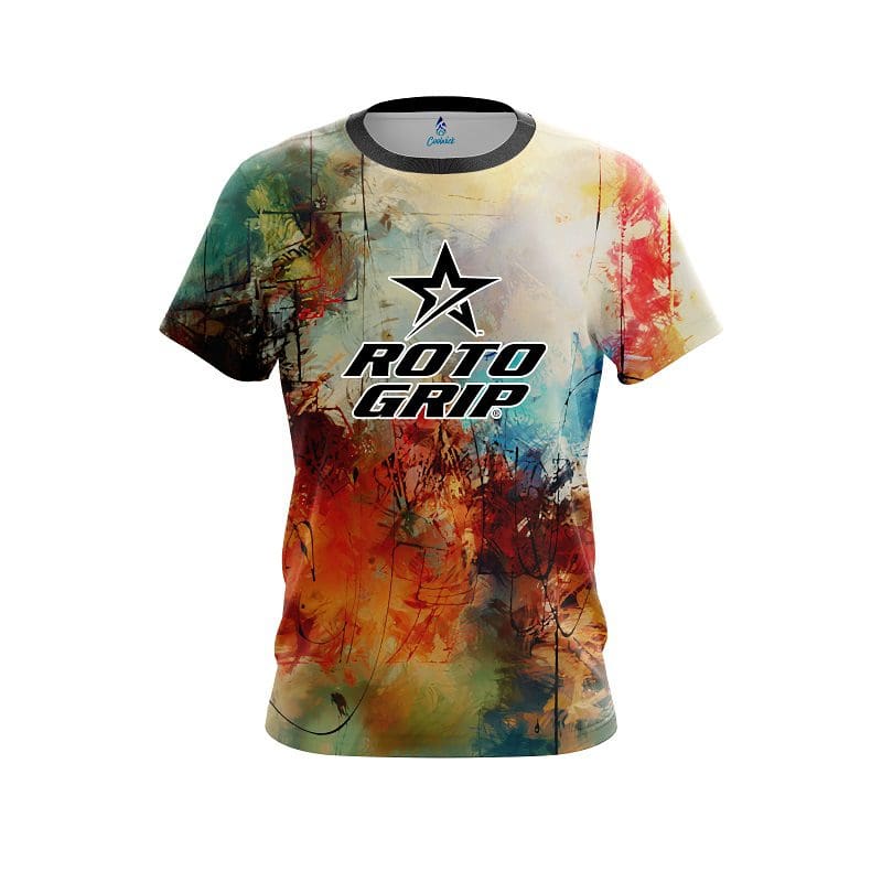 Roto Grip Colorful Painted Canvas Grunge CoolWick Bowling Jersey