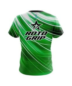 Alternative view of Roto Grip Deep Green Stripes CoolWick Bowling Jersey