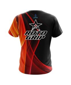 Alternative view of Roto Grip Deep Orange Curve CoolWick Bowling Jersey