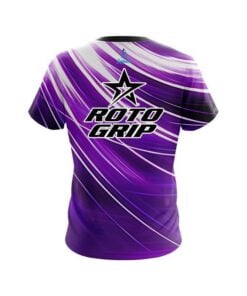 Alternative view of Roto Grip Deep Purple Stripes CoolWick Bowling Jersey