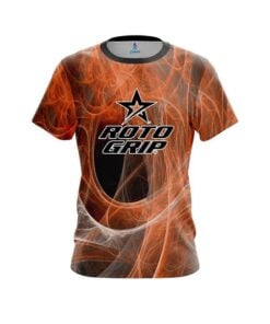 Roto Grip Energy Swirls Orange CoolWick Bowling Jersey