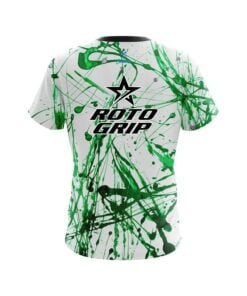 Alternative view of Roto Grip Green Paint Splash CoolWick Bowling Jersey
