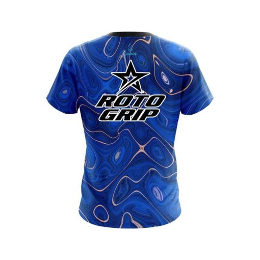 Roto Grip Psychedelic Blue Flow CoolWick Bowling Jersey - Image 2