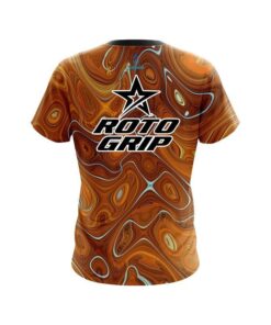 Alternative view of Roto Grip Psychedelic Orange Flow CoolWick Bowling Jersey