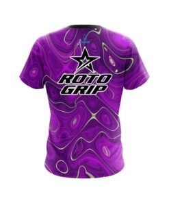 Alternative view of Roto Grip Psychedelic Purple Flow CoolWick Bowling Jersey