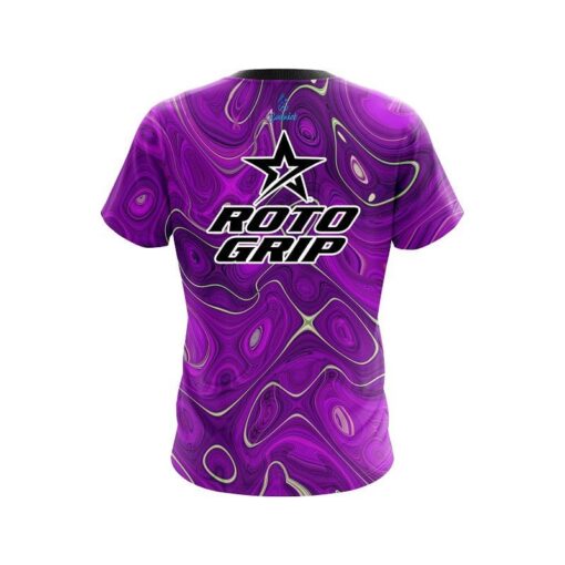 Roto Grip Psychedelic Purple Flow CoolWick Bowling Jersey - Image 2