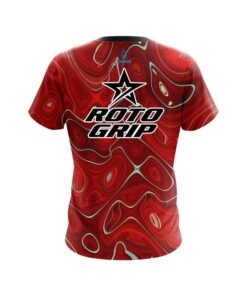 Alternative view of Roto Grip Psychedelic Red Flow CoolWick Bowling Jersey