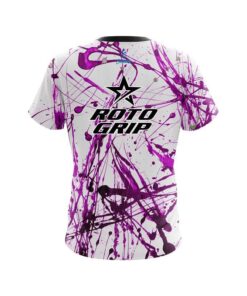 Alternative view of Roto Grip Purple Paint Splash CoolWick Bowling Jersey