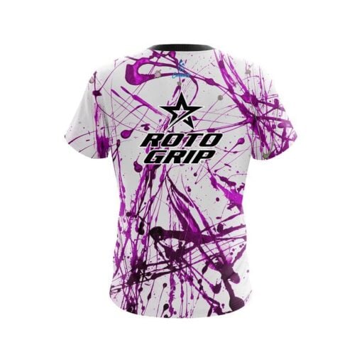 Roto Grip Purple Paint Splash CoolWick Bowling Jersey - Image 2