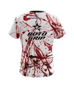Alternative view of Roto Grip Red Paint Splash CoolWick Bowling Jersey