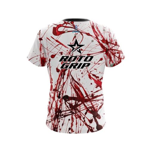 Roto Grip Red Paint Splash CoolWick Bowling Jersey - Image 2