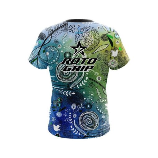 Roto Grip Watercolor Floral Art CoolWick Bowling Jersey - Image 2