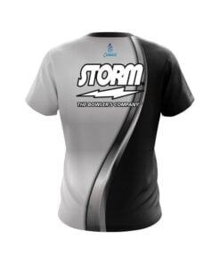 Alternative view of Storm Black And Silver Helix CoolWick Bowling Jersey