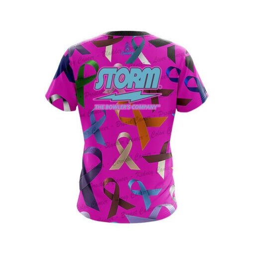 Storm Cancer Sucks CoolWick Bowling Jersey - Image 2