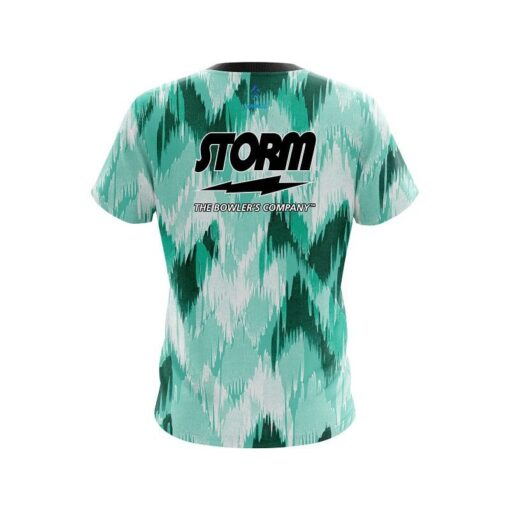 Storm Chevron Green CoolWick Bowling Jersey - Image 2