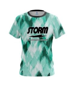 Storm Chevron Green CoolWick Bowling Jersey