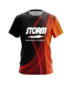 Storm Deep Orange Curve CoolWick Bowling Jersey