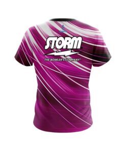 Alternative view of Storm Deep Pink Stripes CoolWick Bowling Jersey