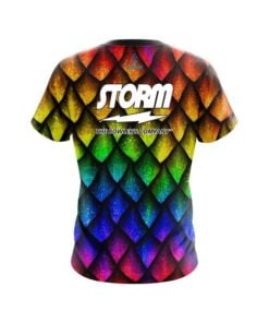 Alternative view of Storm Colorful Dragon Scales CoolWick Bowling Jersey
